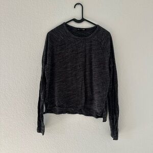 Rag & Bone Charcoal Long Sleeve Top